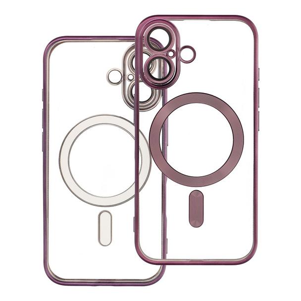 Futerał do iPhone 16 Electro Mag Cover zgodny z MagSafe fioletowy