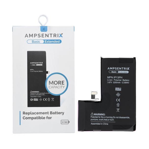AmpSentrix Basic bateria do iPhone 13 Pro (zwiększona pojemność 3250 mAh)
