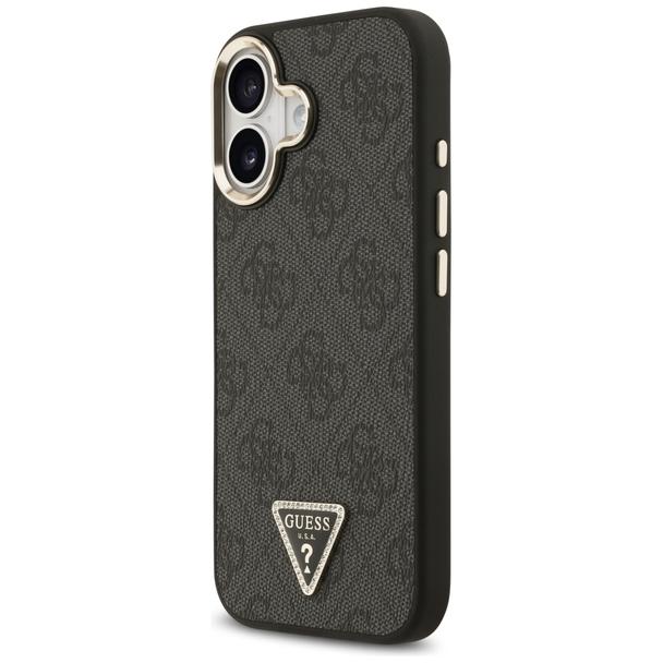 GUESS futerał do IPHONE 17 kompatybilny z MagSafe GUHMP17SP4GTDGMK (4G PU W/ Triangle Logo) złoto czarny