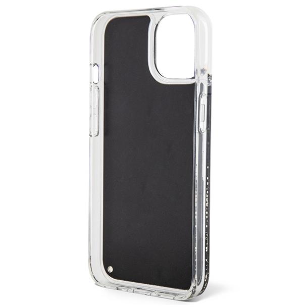 GUESS futerał do IPHONE 13 / 14 / 15 GUHCP14SLCSGSGK (Liquid Glitter Marble) czarny