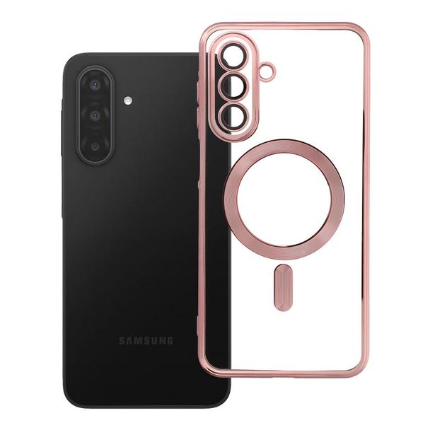 Futerał do Samsung A17 Electro Mag Cover zgodny z MagSafe złoty róż