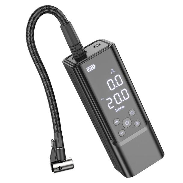 Kompresor samochodowy Hoco bezprzewodowy 5000mAh ZP7 czarny
