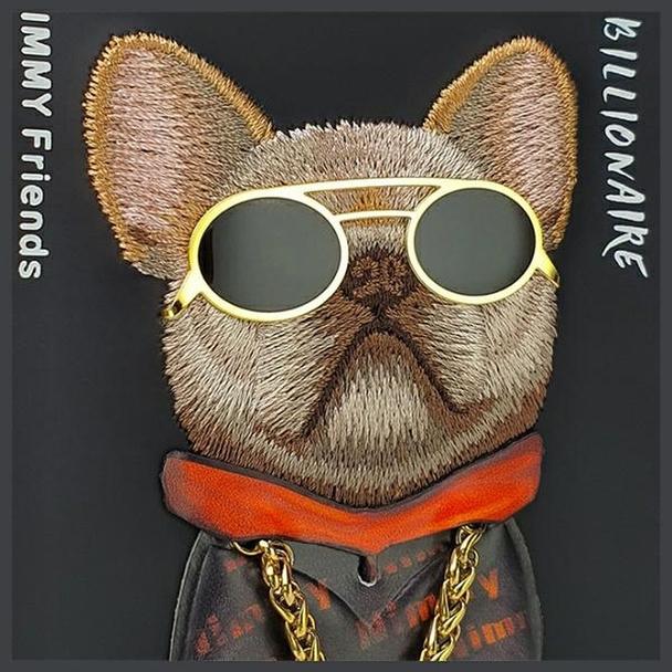 NIMMY futerał GLASSES COOL DOG do IPHONE 15 Pro Max czarny
