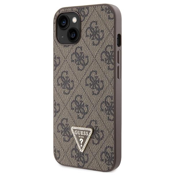 GUESS futerał do IPHONE 13 / 14 / 15 GUHCP14SP4TDSCPW (Crossbody 4G Metal Logo) brązowy