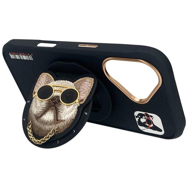 NIMMY futerał GLASSES COOL DOG kompatybilny z MagSafe do IPHONE 16 czarny