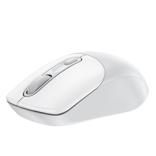 Myszka bezprzewodowa Hoco 2.4G 1600 dpi GM28 biało szara