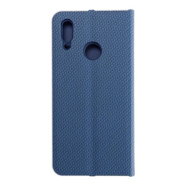 Etui z klapką na Huawei P Smart 2019 Luna Book Carbon niebieskie