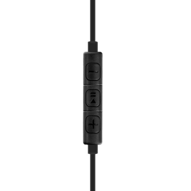Słuchawki przewodowe douszne Jack 3,5 mm kompatybilne z iPhone New Box HR-ME25 czarne