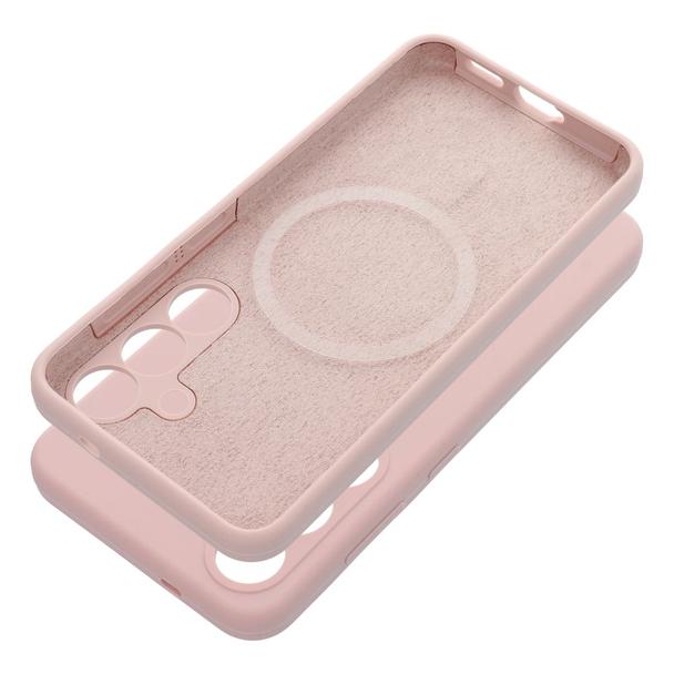 Futerał do Samsung S26 Silicone 2mm zgodny z MagSafe pudrowy róż