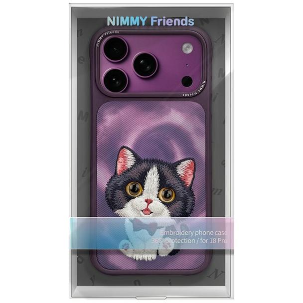 NIMMY futerał BIG EYED CREAM CAT do IPHONE 18 Pro/17 Pro fioletowy