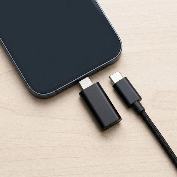Adapter USB C do Lightning Blue Star czarny