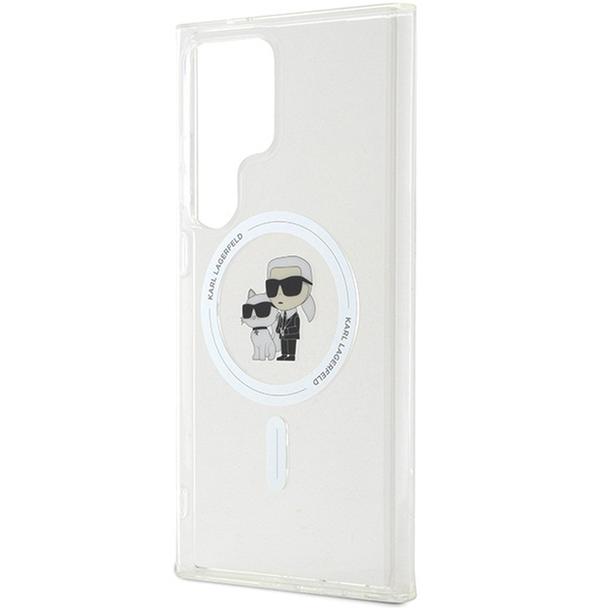 KARL LAGERFELD futerał do SAMSUNG S24 Ultra KLHMS24LHGKCNOT (MAGSAFE IML KC) transparentny