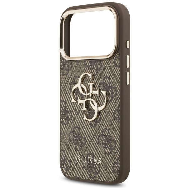 GUESS futerał do IPHONE 18 Pro Max / 17 Pro Max GUE005488 (PU W/ Big 4G Classic Logo) brązowy złoty