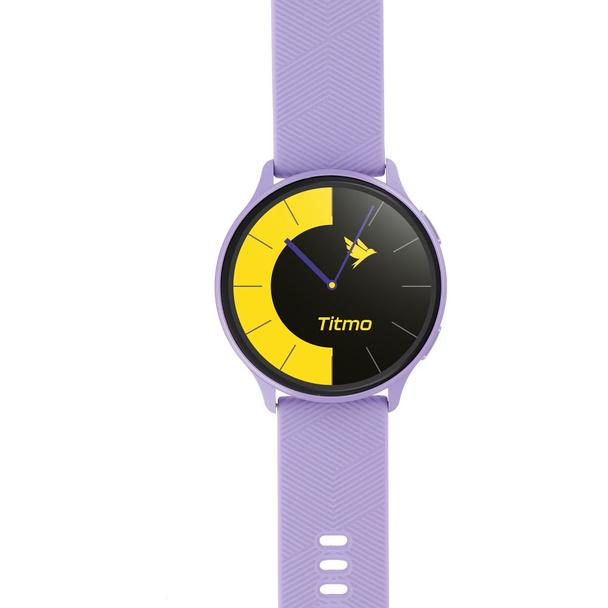 Smartwatch TITMO O-200 (GPS, AMOLED, bluetooth call, pasek silikonowy) lawendowy 0INT