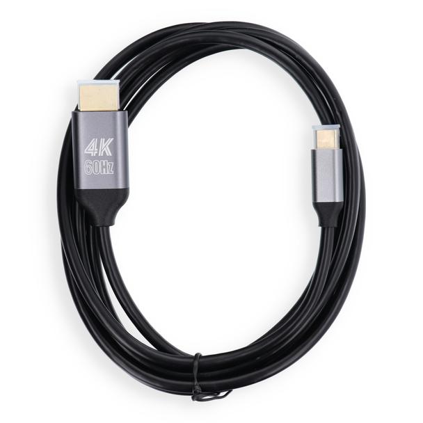 Kabel USB C do HDMI Blue Star 4K 60Hz - High Speed, HDR, ARC, Ethernet, 2 m czarny