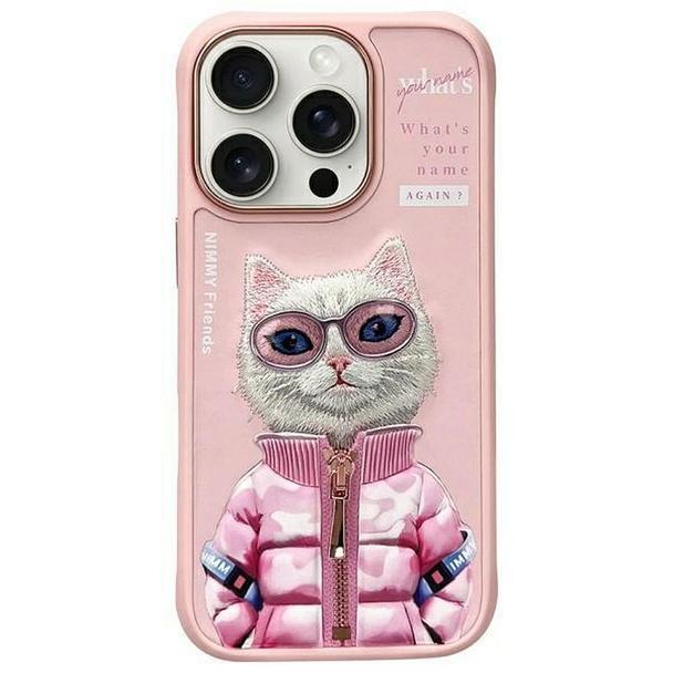 NIMMY futerał COOL&CUTE 2.0 Cat do IPHONE 16 Pro różowy