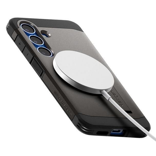 SPIGEN futerał TOUGH ARMOR kompatybilny z MagSafe do SAMSUNG S25 Plus gunmetal