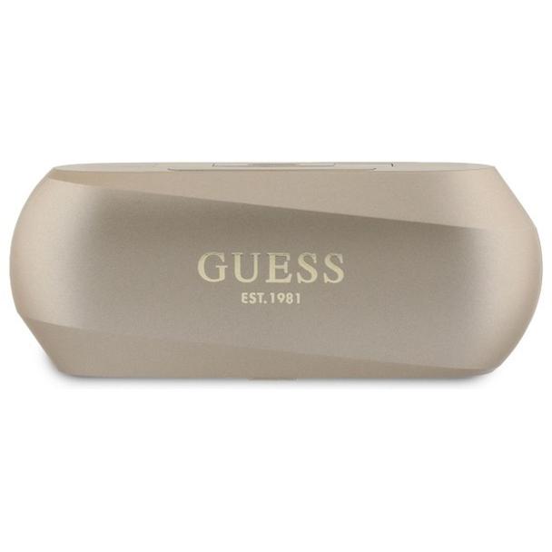 GUESS słuchawki bezprzewodowe bluetooth TWS GUTWSC2MCDSD (Elongated Metallic Classic Printed Logo) złote