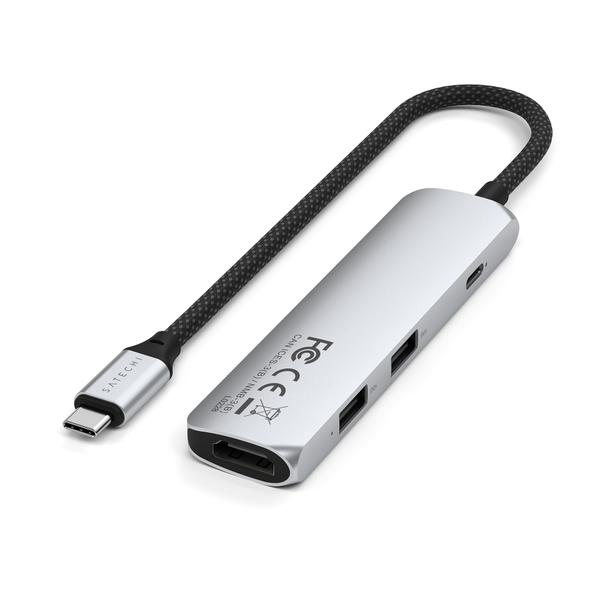 SATECHI adapter HUB 4w1 Typ C ST-P4SS srebrny