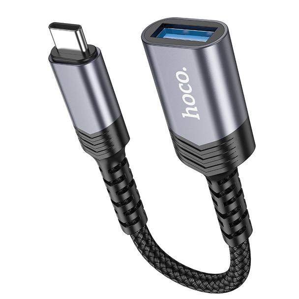 Adapter OTG USB C do USB A Hoco 4A UA24 czarny