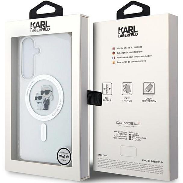KARL LAGERFELD futerał do SAMSUNG S24 Plus KLHMS24MHGKCNOT (MAGSAFE IML KC) transparentny