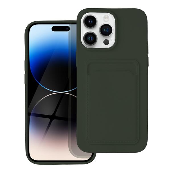 Futerał do iPhone 14 PRO MAX Card Case zielony