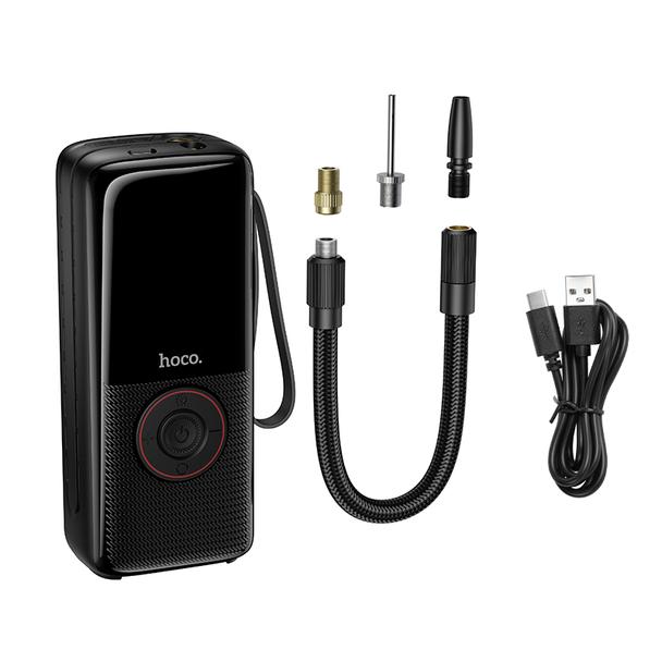 Kompresor samochodowy Hoco bezprzewodowy 4000mAh ZP18 czarny