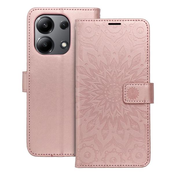Etui z klapką na Xiaomi Redmi NOTE 13 4G Mezzo Book mandala złoto-różowe