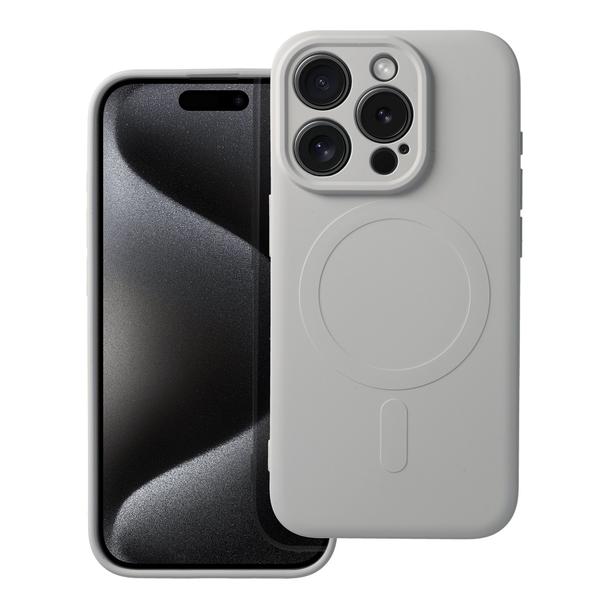 Futerał do iPhone 15 PRO Silicone Mag Cover zgodny z MagSafe tytanowy