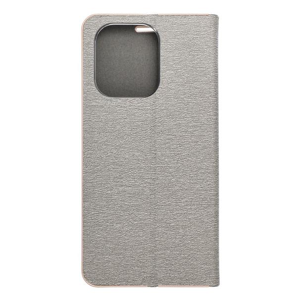 Etui z klapką na Xiaomi Redmi NOTE 13 4G Luna Book Gold srebrne