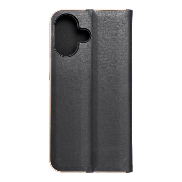 Etui z klapką na iPhone 17 Luna Book Gold czarne