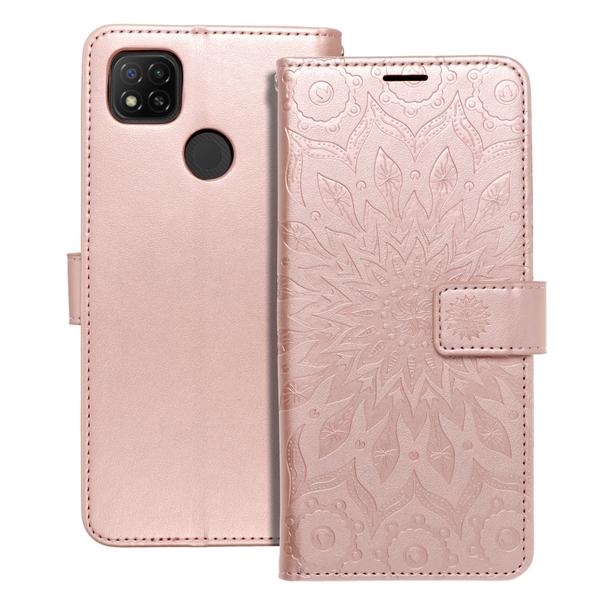 Etui z klapką na Xiaomi Redmi 9C / 9C NFC Mezzo Book mandala złoto-różowe