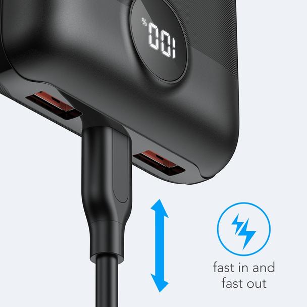 Powerbank Veger S20 (W2053) PD QC3.0 2A 22,5W 20000 mAh czarny 0INT