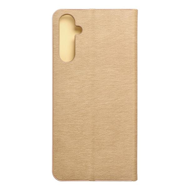 Etui z klapką na Samsung A05s Luna Book Gold złote