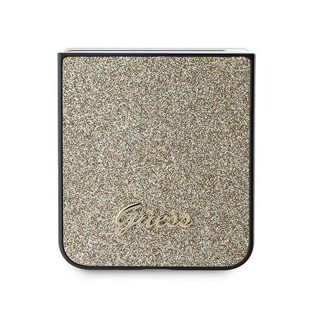 GUESS futerał do SAMSUNG Z Flip 6 GUHCZF6HGGSHD (HC PU 4G Glitter Script) złoty