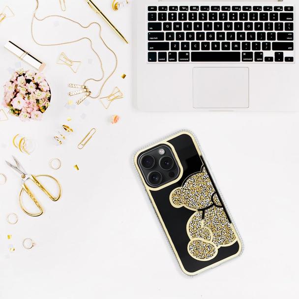 Etui na iPhone 18 Pro / 17 Pro Teddy Bear złote
