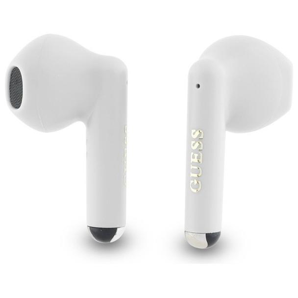GUESS słuchawki bezprzewodowe bluetooth TWS GUTWSJ14ESGH (Printed Classic Logo) białe