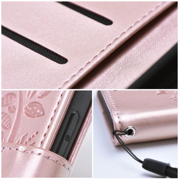 Etui z klapką na iPhone 13 Mezzo Book drzewo złoto-różowe