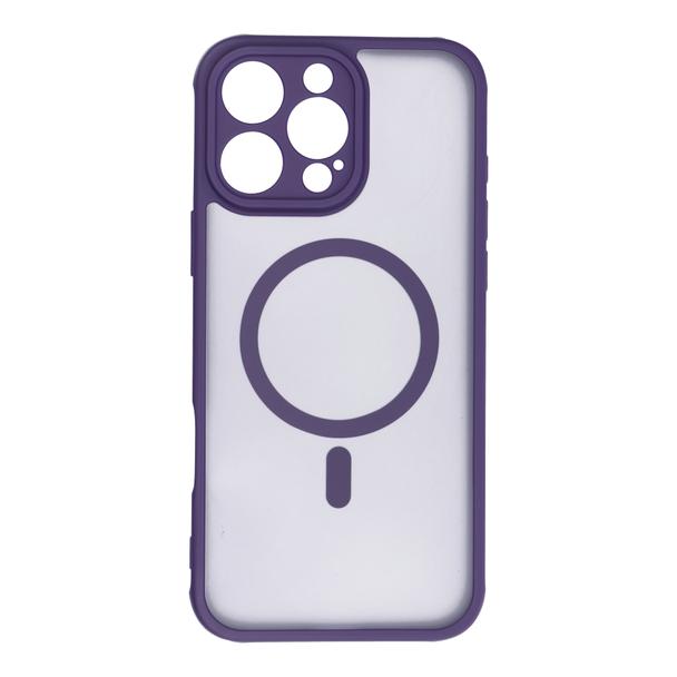 Futerał do iPhone 16 PRO MAX Full Matte Mag Cover zgodny z MagSafe fioletowy
