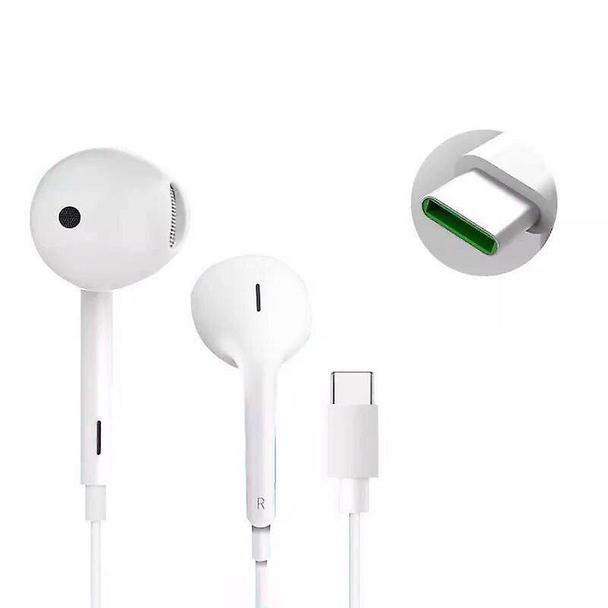 Oryginalne Słuchawki przewodowe doszune USB C Oppo MH147 bulk białe