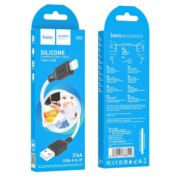 Kabel USB C do Lightning Hoco PD 20W 1 m X90 biały