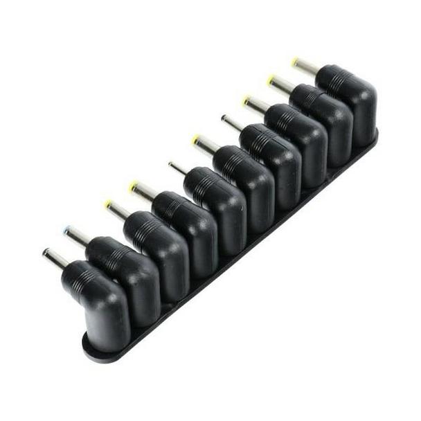 REBEL uniwersalny zasilacz sieciowy 45W 12-19.5V automatyczny 10 końcówek czarny