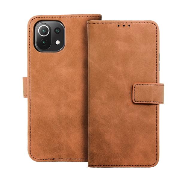 Etui z klapką na Xiaomi Redmi NOTE 10 / 10S Tender Book brązowe