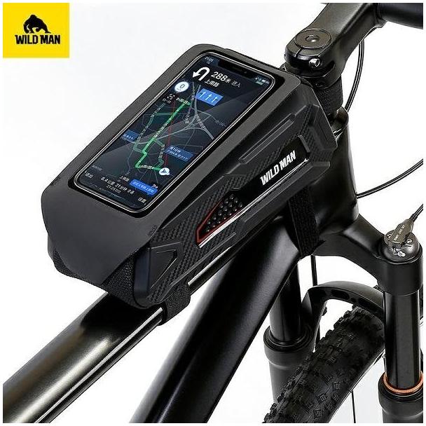 WILDMAN sakwa rowerowa na ramę na zamek 1L (4" - 7") M90 czarna