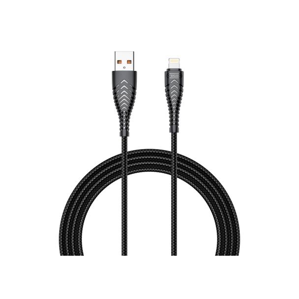 Kabel USB A do Lightning VEGER 2,4A V105 1,2 m czarny