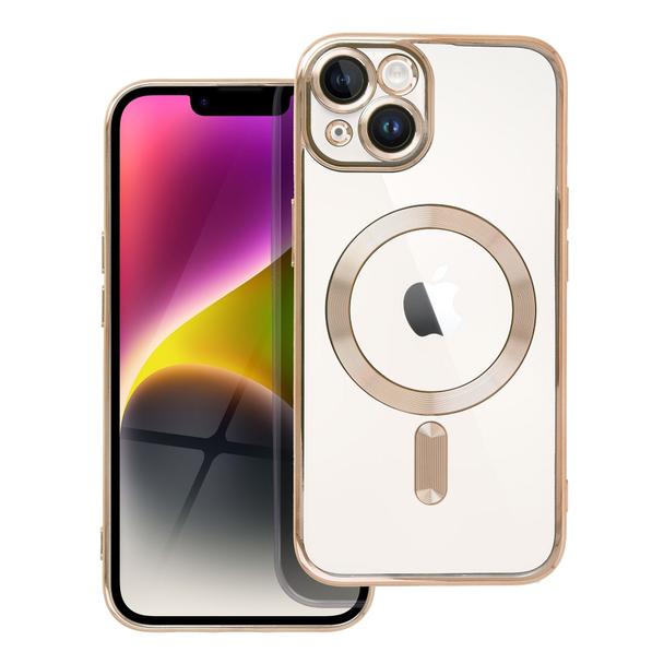 Futerał do iPhone 14 Electro Mag Cover zgodny z MagSafe złoty
