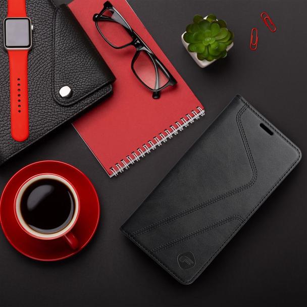 Pokrowiec na iPhone 16 PLUS Forcell F-Protect RFID Blocker Book czarny