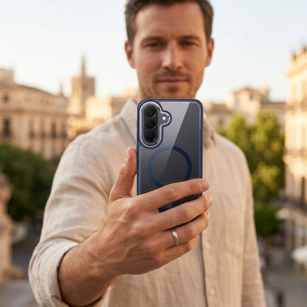 ROAR futerał MAG BUMPER kompatybilny z MagSafe do SAMSUNG A57 granatowy