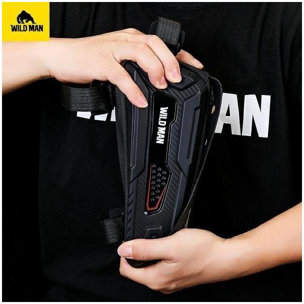 WILDMAN sakwa rowerowa na ramę na zamek 1L (4" - 7") M90 czarna