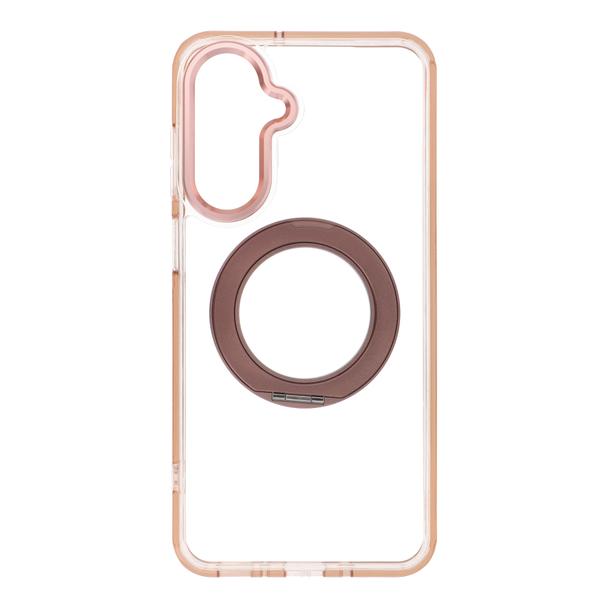 Etui na Samsung A17 / A18 Frame Circle Stand zgodne z MagSafe złote